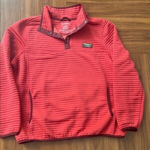 L.L. Bean Red Women's Airlight Knit Pullover Sweatshirt